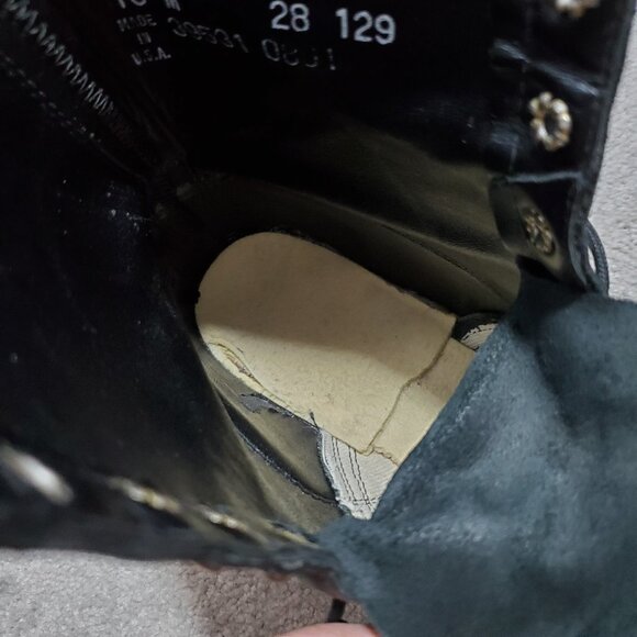 Laredo Black Leather Lace Up Boots - Picture 9 of 12